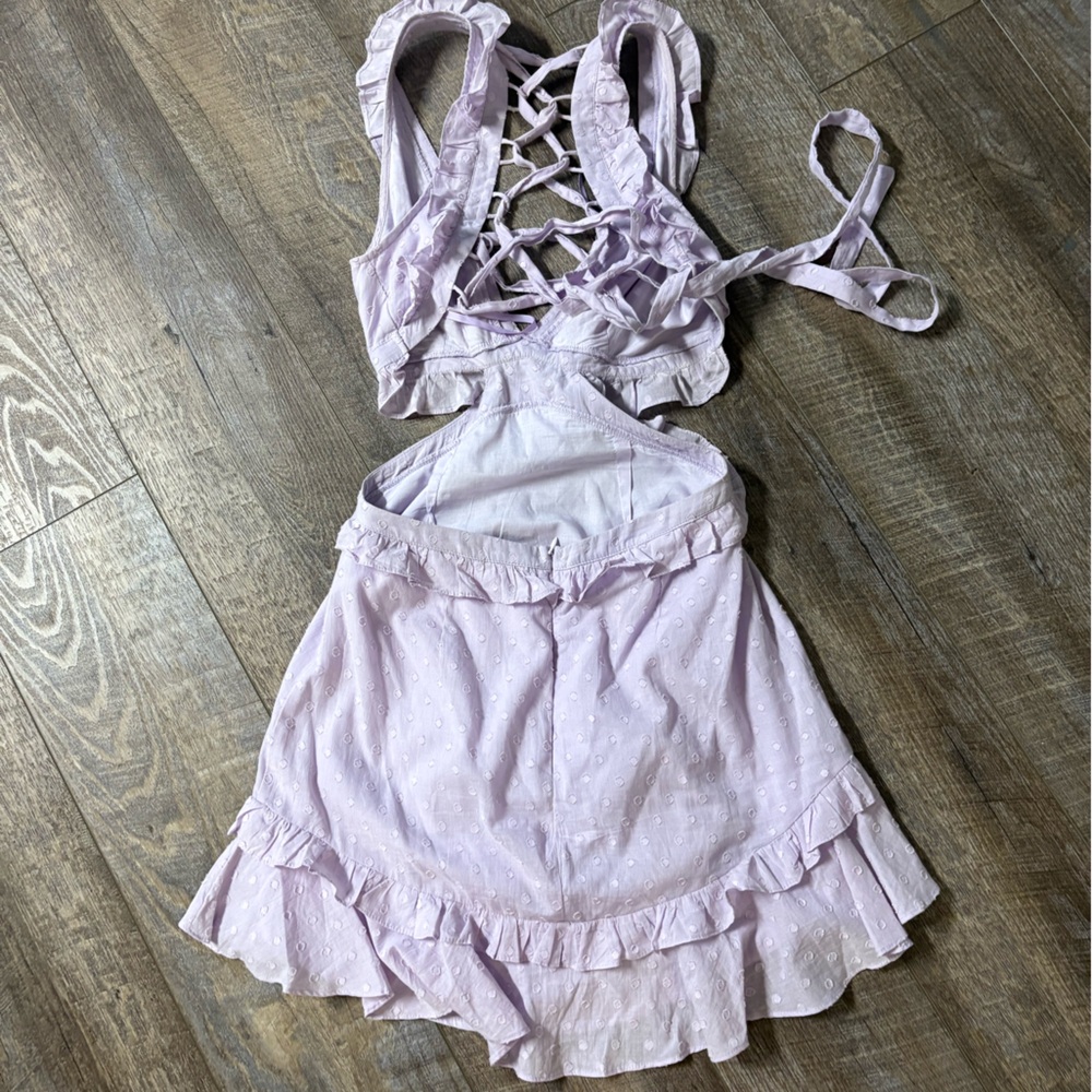Angel Biba Lilac Mini Dress